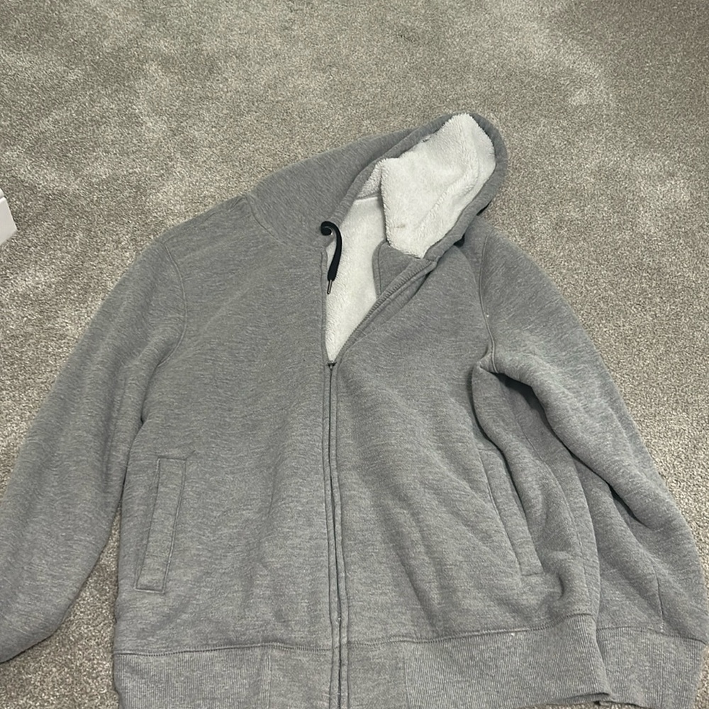 Sherpa Lined hoodie jacket